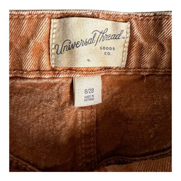 Universal Thread Jean denim Shorts Neutral Basic Everyday Casual Preppy 6 - Picture 2 of 4